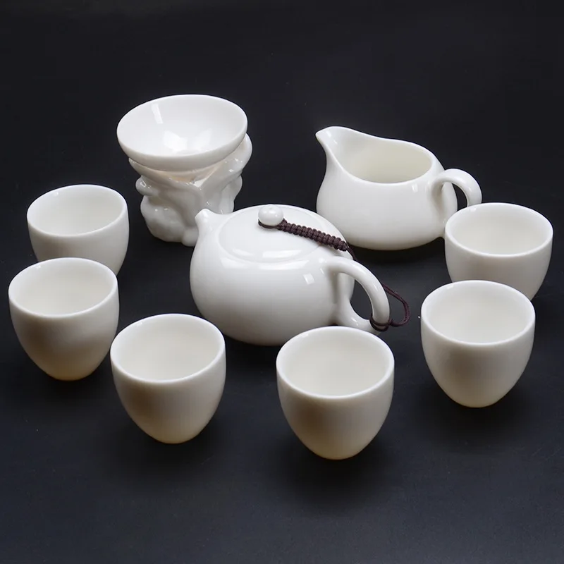 

Handmade Japanese Style High White Porcelain Teapot Ceramic Kung Fu Tea Set Side Handle Pot Beauties Pot