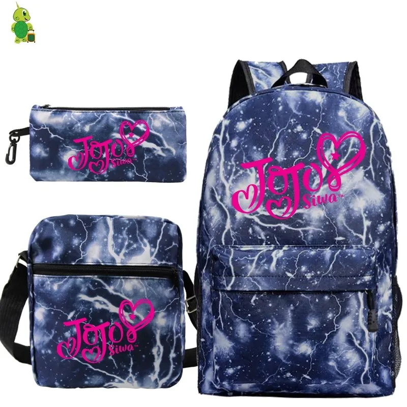 16 Mochila Jojo Siwa рюкзак 3 шт./компл. школьные сумки для мальчиков и девочек Дорожная сумка на ремне сумки Для женщин рюкзак рюкзаки сумки на плечо bagpen сумки - Цвет: 16
