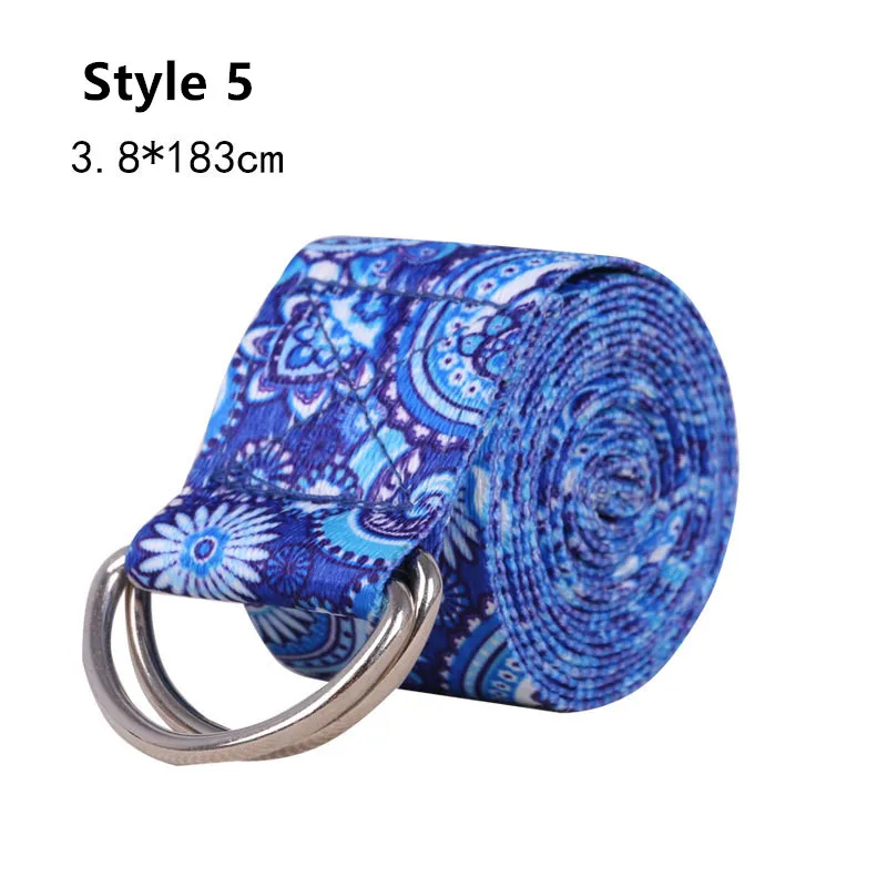 Style 5 183*3,8 см регулируемый растягивающийся пояс для йоги фитнес мужские и женские спортивные аксессуары d-образное кольцо сопротивление бедра эластичная лента - Цвет: Style 5
