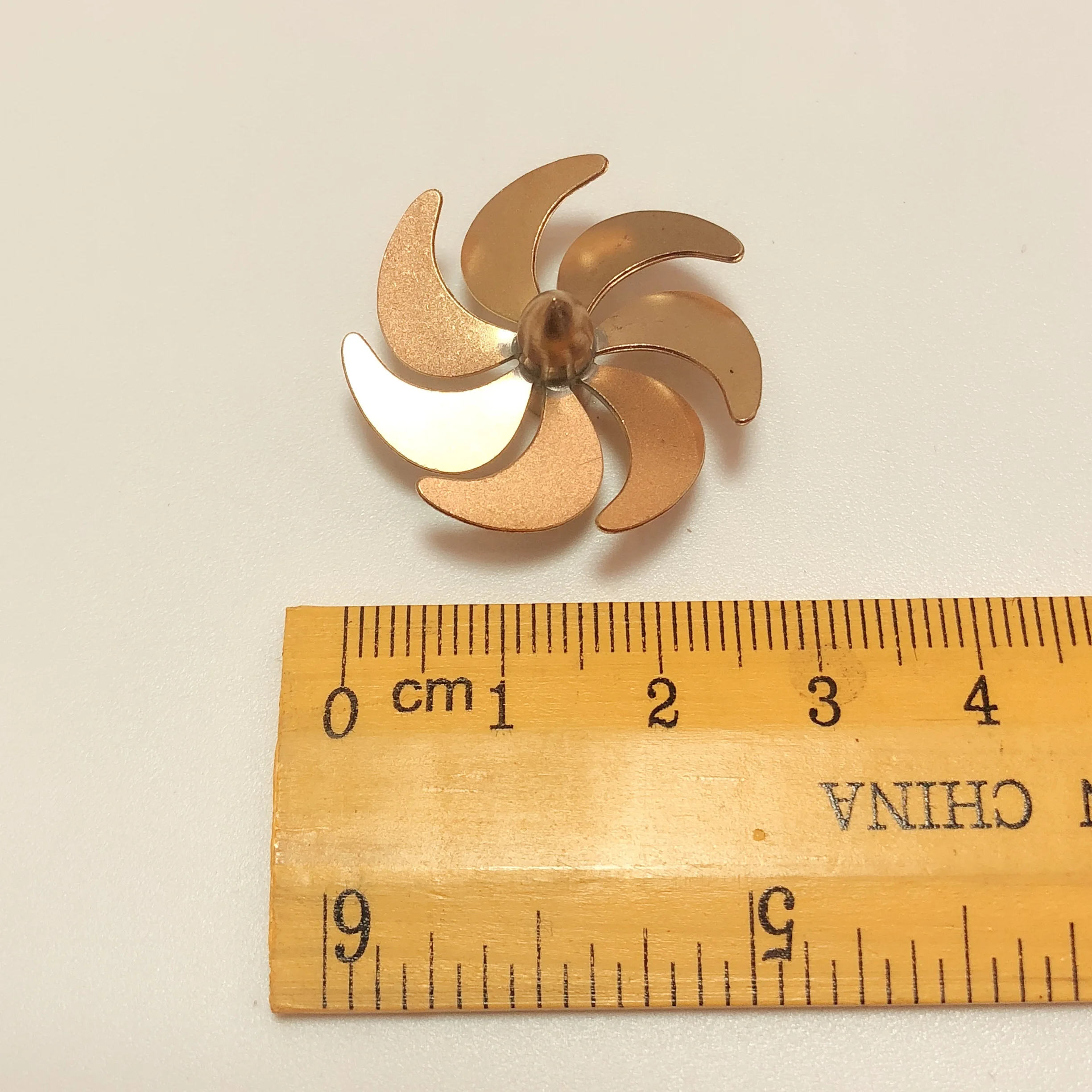 真ちゅう製プロペラ直径2mm/3mm,26mm/28mm,3/5/7ブレード,静的
