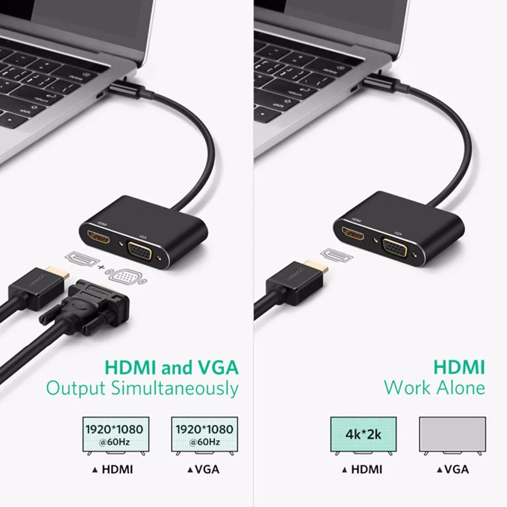 USB C HDMI VGA конвертер адаптер кабель Type к Hdmi 4K коннектор для телефона Samsung Huawei Mate 10 Pro