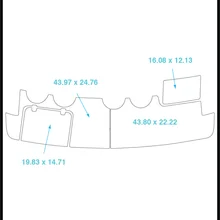 1995 Regal Classic 223 Express Cruiser плавучий шаговый коврик лодка EVA Тиковый настил 1/" 6 мм