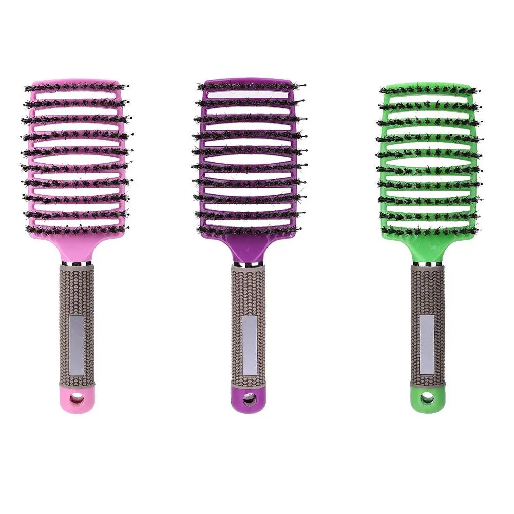 Hair-Brush Scalp-Massage Girls Comb Detangle Wet Nylon for Salon Hairdressing-Styling-Tools