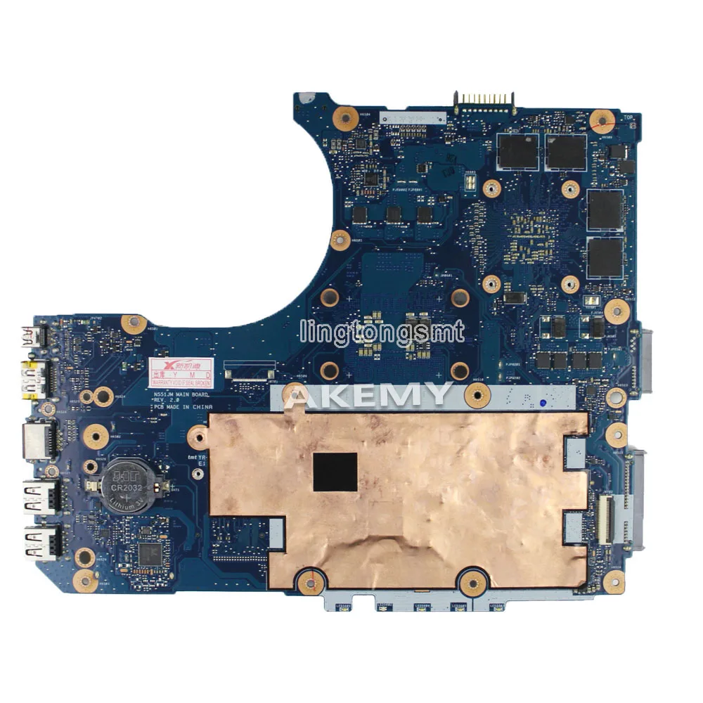Материнская плата N551JX MB._/i7 4720HQ /AS GTX 950M для Asus N551JW N551JB N551JQ ноутбука|Материнские