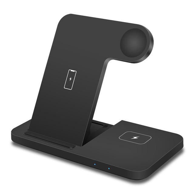 15W 3 In 1 Fast Qi Wireless Charger Dock Station for iPhone 11 X XS XR 8 Apple Watch SE 6 5 4 3 2 Airpods 2 Pro Charger