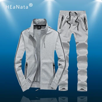 

L-8XL Men Training Sportswear Running Tracksuit Man Men Sport Tracksuits Outwear Set 2 pieces Sportswear Sweat Warm Suit Men