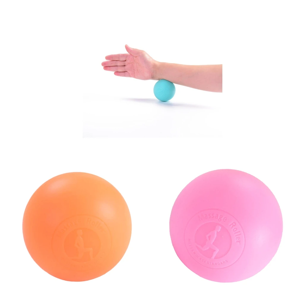 Silicone Yoga Lacrosse Ball Myofascial Deep Tissue Pressure Ease Trigger Point Treatment
