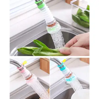 

1pc Adjustable Flexible Kitchen Splash-Proof Water Faucet Water Filter Faucet Save Extender Sprink Outlet Head Shower Tap W W0F9