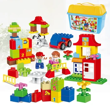 

[ Funny ] DIY 115pcs Big Children's paradise amusement park + figures Building Blocks Compatible baby kids toys gift