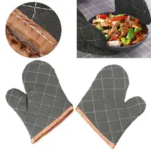 2 шт. холщовые перчатки для микроволновой печи, кухонные перчатки, кухонные прихватки для духовки, для дома, ресторана, бара