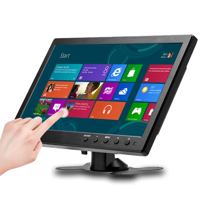 10 1 Inch 1366x768 Portable Monitor With Vga Hdmi Bnc Usb Input For Ps3 Ps4 Xbox360 Raspberry Pi Windows 7 8 10 System Lcd Monitors Aliexpress