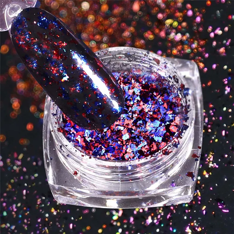 BeautyBigBang блеск для ногтей порошок алюминиевые блестки 0,2 г Bling украшения для ногтей аксессуары украшения Красочный пигмент Dip порошок