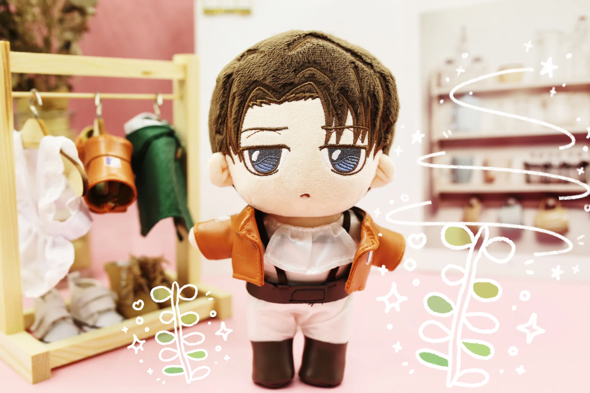 Stuffed Levi Ackerman Clothes | Attack Titan Plushie Figure | Attack Titan  Plush Toys - Movies & Tv - Aliexpress