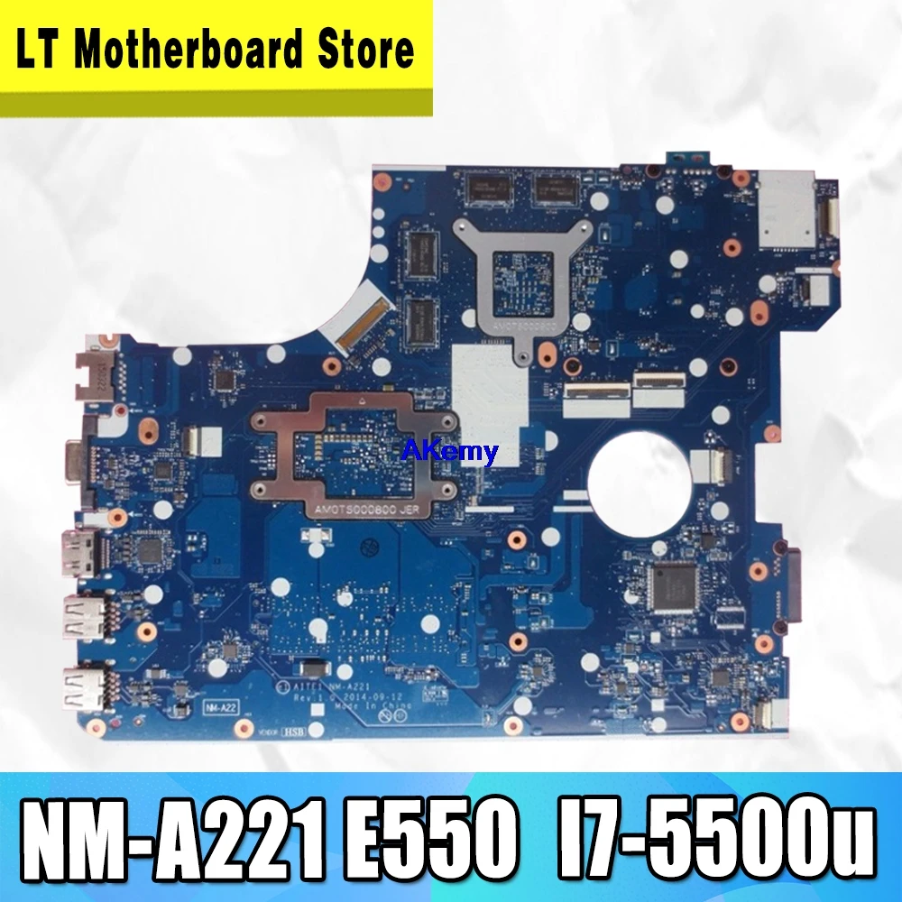 NM-A221 материнская плата для ноутбука lenovo Thinkpad E550, материнская плата I7-5500u, оригинальная материнская плата PM