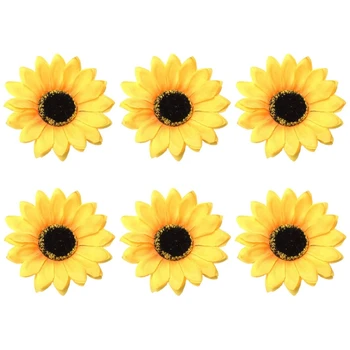 

Sunflower Napkin Rings Set Of 6, Table Accessories, Napkin Holder Rings for Tabl R9JC