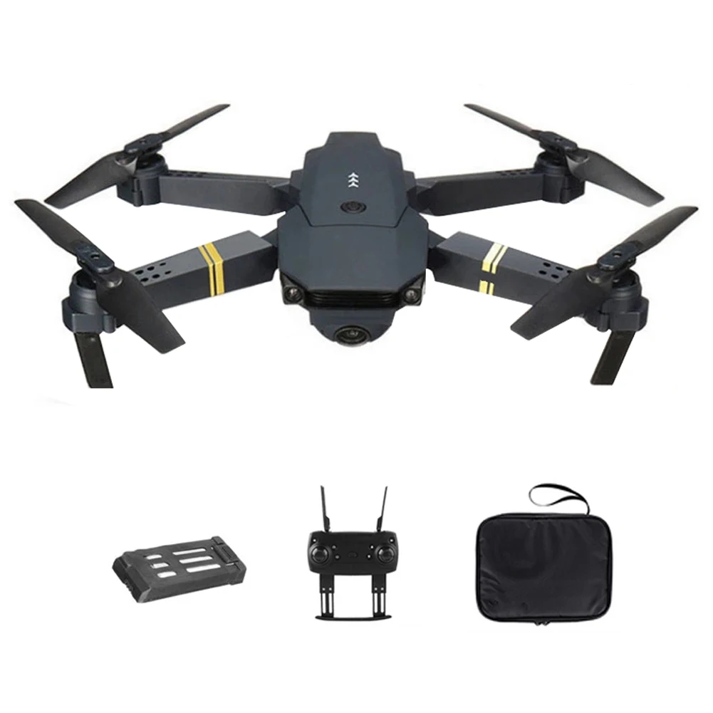 Hot Deal Drone E58 WIFI FPV With Wide Angle HD 4K Camera Hight Hold Mode Foldable Arm RC Quadcopter Drone X Pro RTF Dron GPS Drones