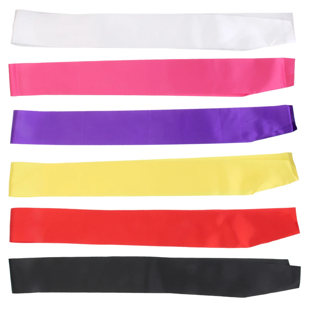 Blank Satin Plain Etiquette Belt DIY Fashionable Hen Night Decoration Birthday Baby Shower Party Supplies Retirement Sash 79cm
