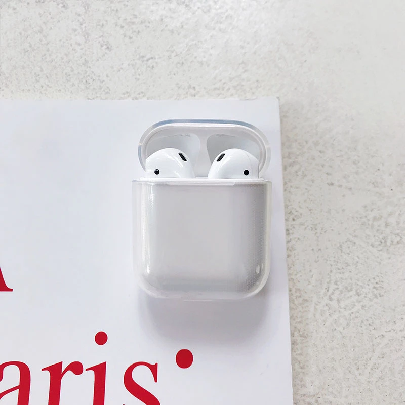 Прозрачная Беспроводная сумка для наушников для Apple Airpods, bluetooth-гарнитура, чехол для зарядки, коробка для Airpods, 1, 2 чехла