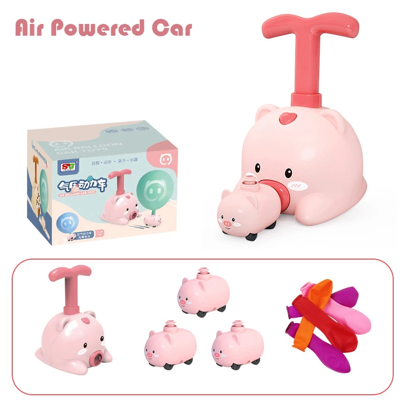 

Air Power Balloon Launch Tower Toy Fun Education Inertia Dinosaur Power Balloon Car Science Experimen Toy for Children Gift