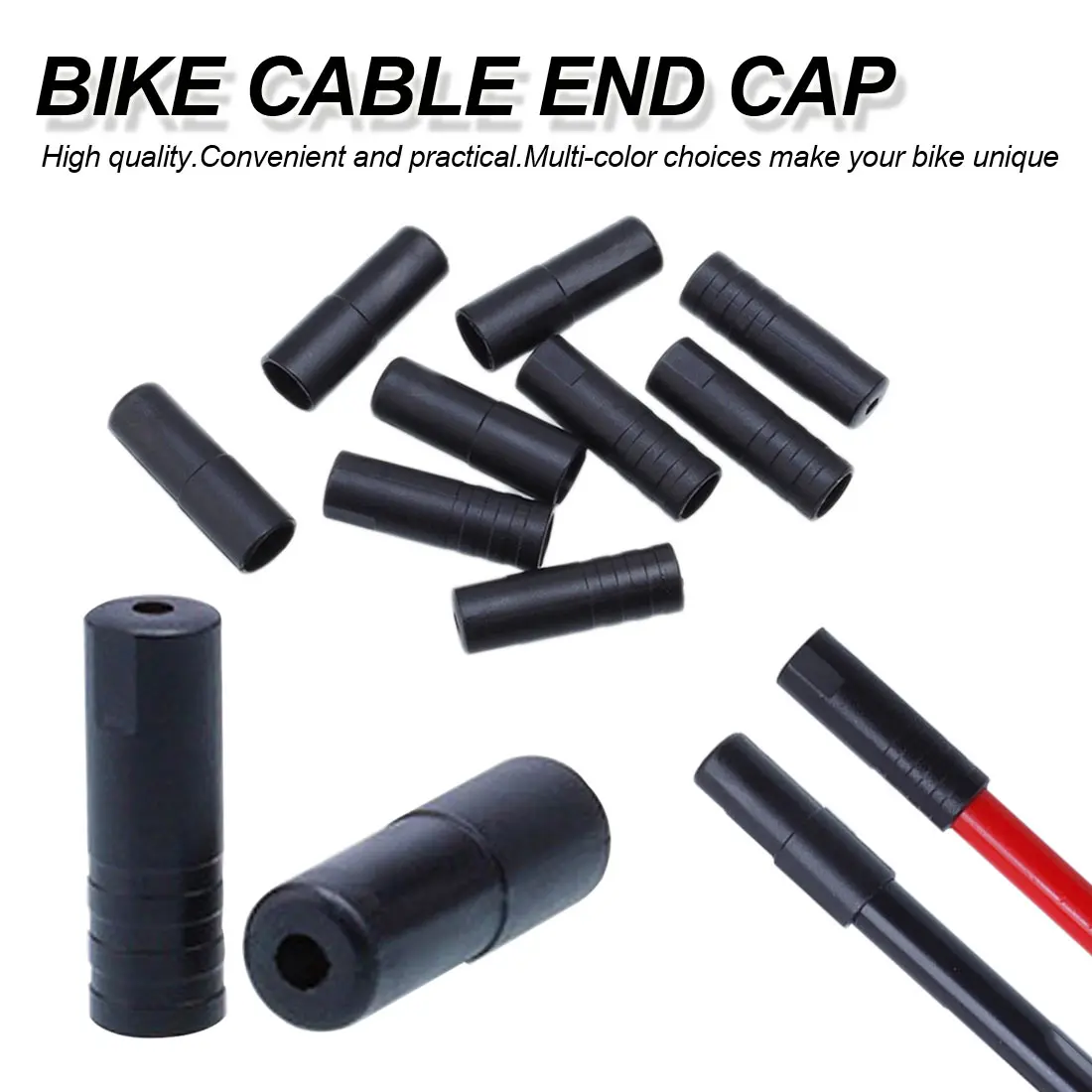 Bike Bicycle Brakes Cable Line Housing Tips End Cap Aluminum Alloy Replacement