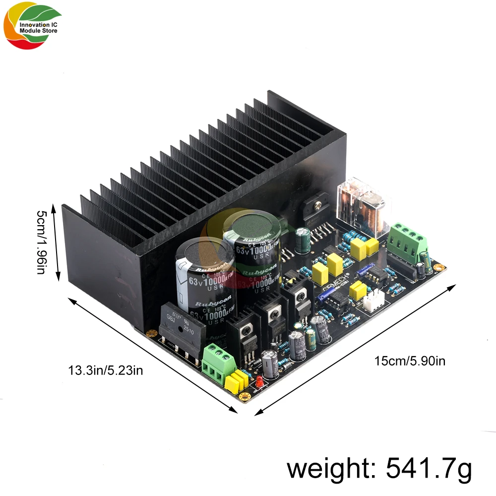 Ziqqucu Lm3886 Scheda Amplificatore Di Potenza Stereo 2.0 Ad Alta Potenza Op07 Dc Servo 5534 Pre-Amplificatore Immersione Pcb Oro Prodotto Finito