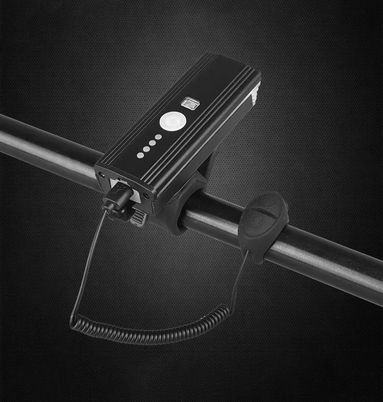 USB перезаряжаемая велосипедная Ночная велосипедная безопасная Передняя световая лампа для разборки велосипеда 250 м люменов свет 120 децибел динамик