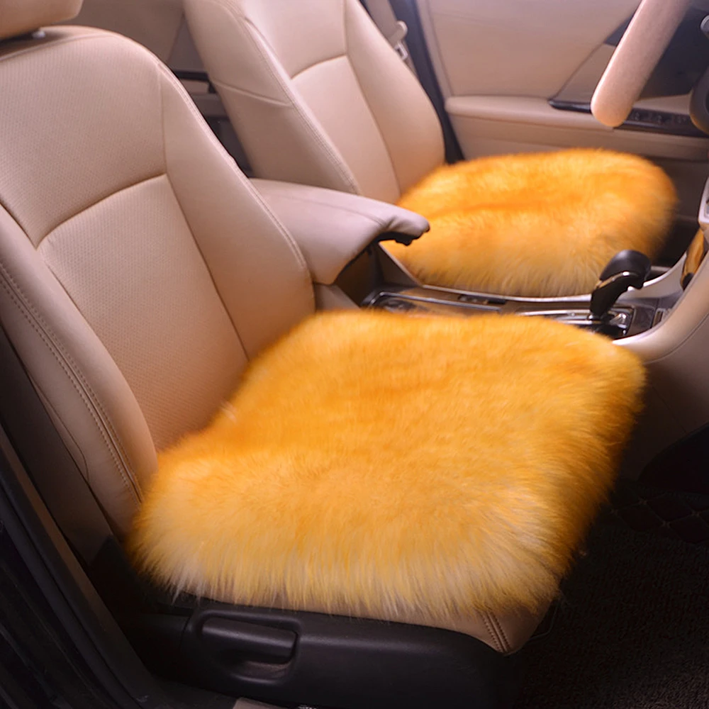 

NEW Auto Wool Seat Cushion Thick/Thin Section Optional High-end Durable Car Wool Seat Cushion For Four Seasons Car Accessories