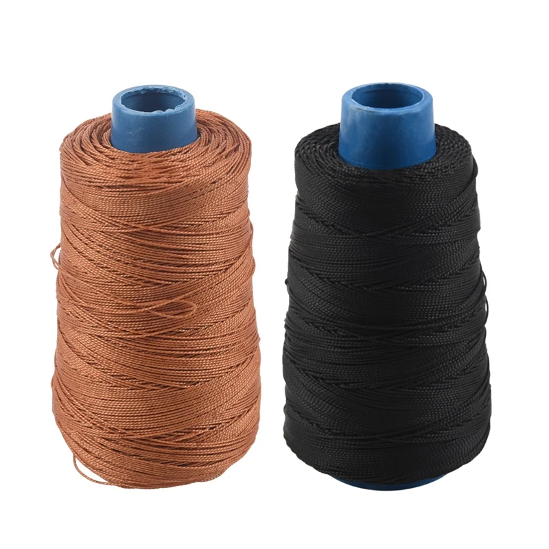 WOVELOT 400m 80lbs Nylon Twisted Bowstring Thread Fishing String Sewing Cord Kite Line Brown