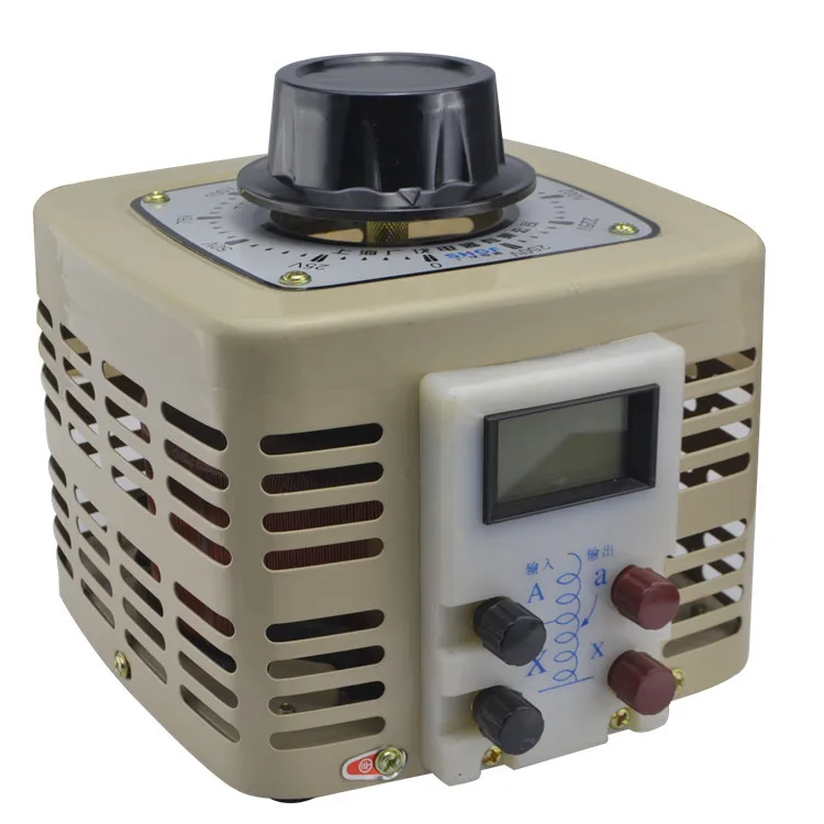 

Single phase regulators input 220V digital display variable transformer 500W voltage regulator adjustable TDGC2 0.5kVA 0V-400v