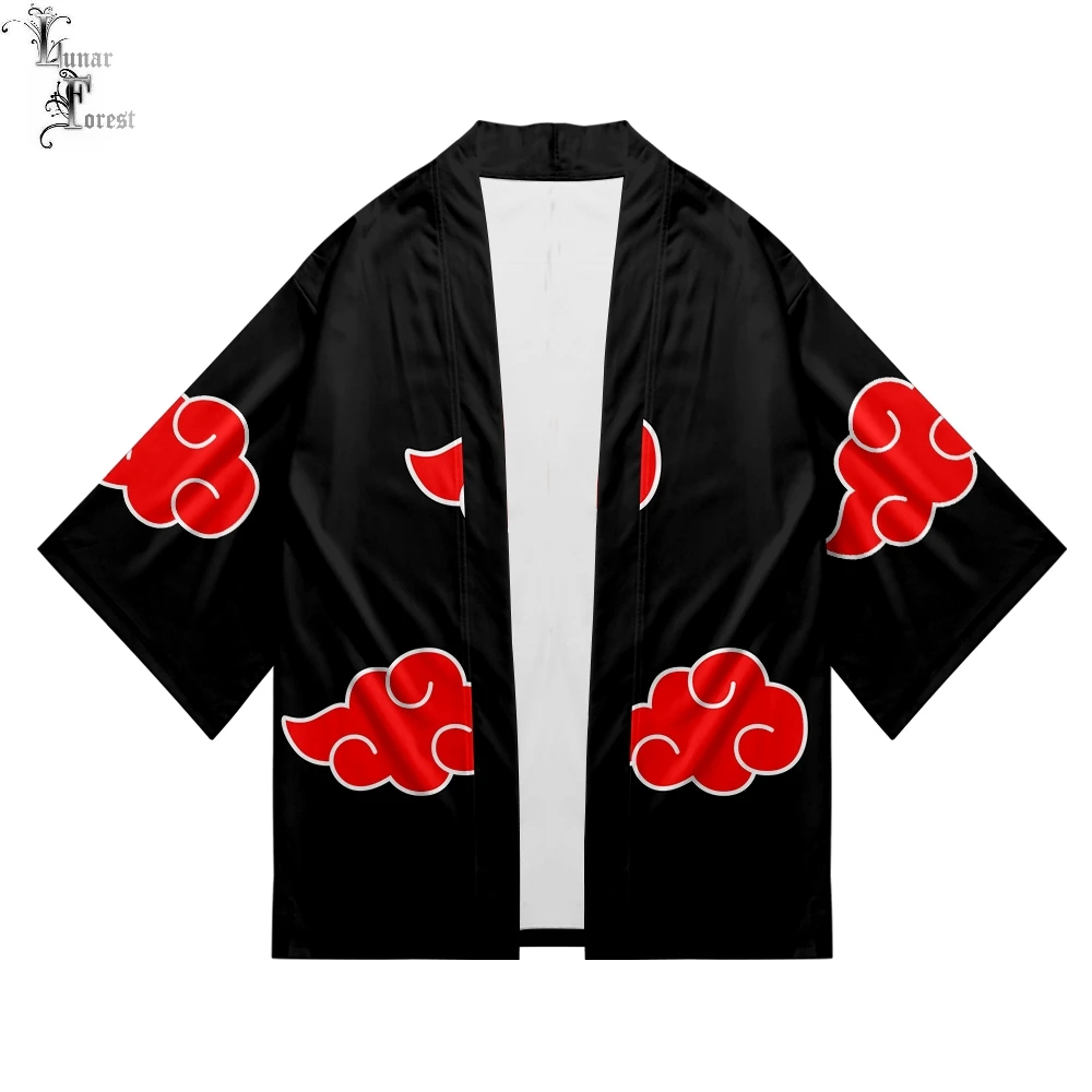 Аниме «Наруто» 3D печати японские кимоно Haori Yukata Косплэй Для женщин/Для мужчин модные летние Повседневное прохладный короткий рукав кардиган уличная 4XL