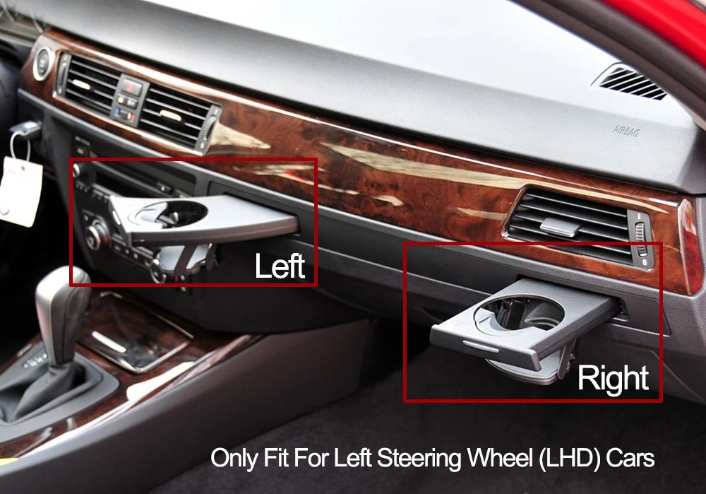 Lhd vorderer Armaturen brett links rechts Trinkwasser becher halter für BMW 3er E90 E91 E92 E93 316 318 320 325 328i – Detail 12