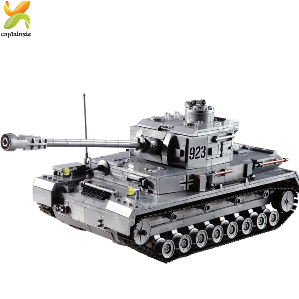 1193 штук военный армейский серии Большой Panzer Танк модель строительные блоки город