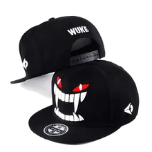 Высокое качество большие зубы бейсбольная кепка мужская черная хип хоп шляпа скейтборд Кепка s Cool