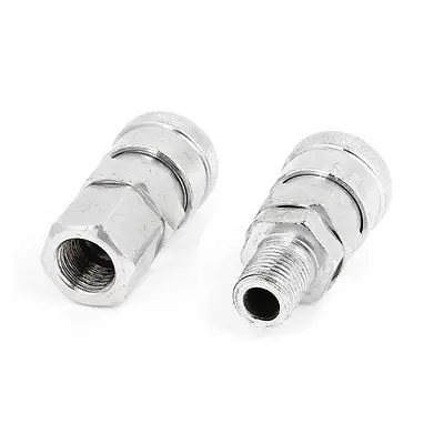 

2PCS Metal 0.5" Female Male Thread Air Quick Coupler Adapter Connector Fitting