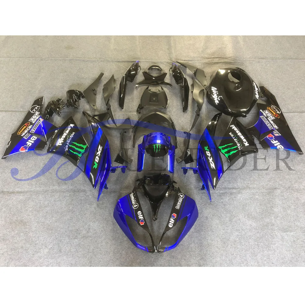 Комплект обтекателей под давлением для KAWASAKI Ninja 2009 2012 ZX6R комплект мотоцикла ZX 6R 636
