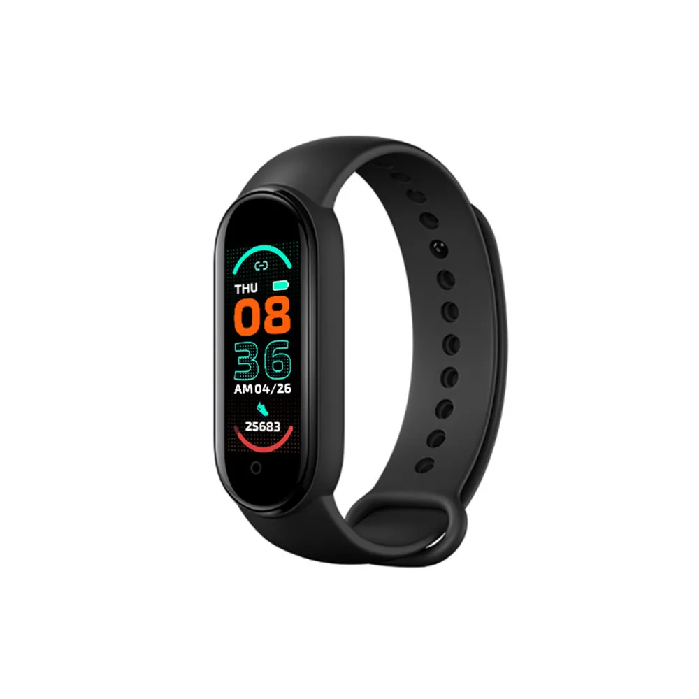 FOR 2021 New M6 Band Smart Bracelet Watch Fitness Tracker Heart Rate Blood Pressure Monitor Color Screen IP67 Waterproof