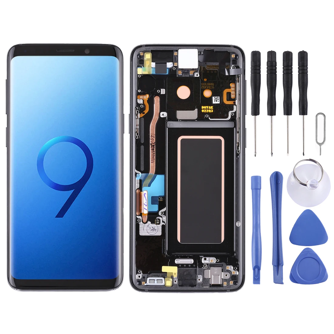 IPartsBuy ЖК-экран и дигитайзер Полная сборка с рамкой для Galaxy S9/G960F/G960F/DS/G960U/G960W/G9600