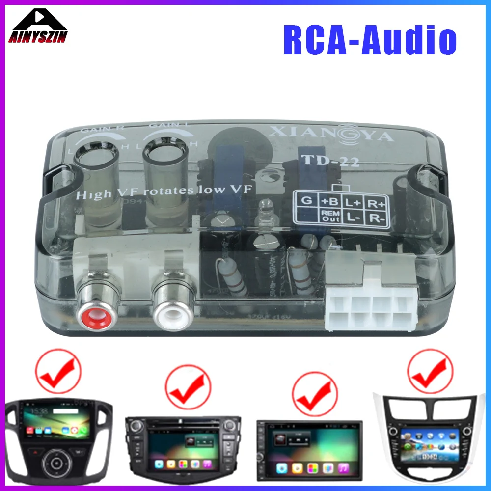 RCAStereoHighToLow12VAdjustableFrequencyLineSpeakerLevel