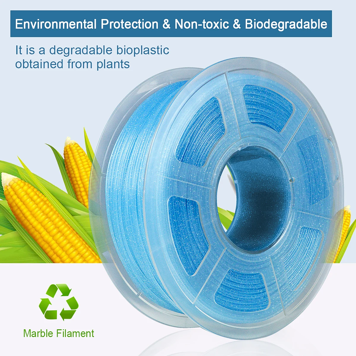PLA Twinkling Filament 1kg 1.75mm Diameter Tolerance 0.02mm PLA Twinkle Blue Black Sparkle Glitter 3D Printer Printing Material