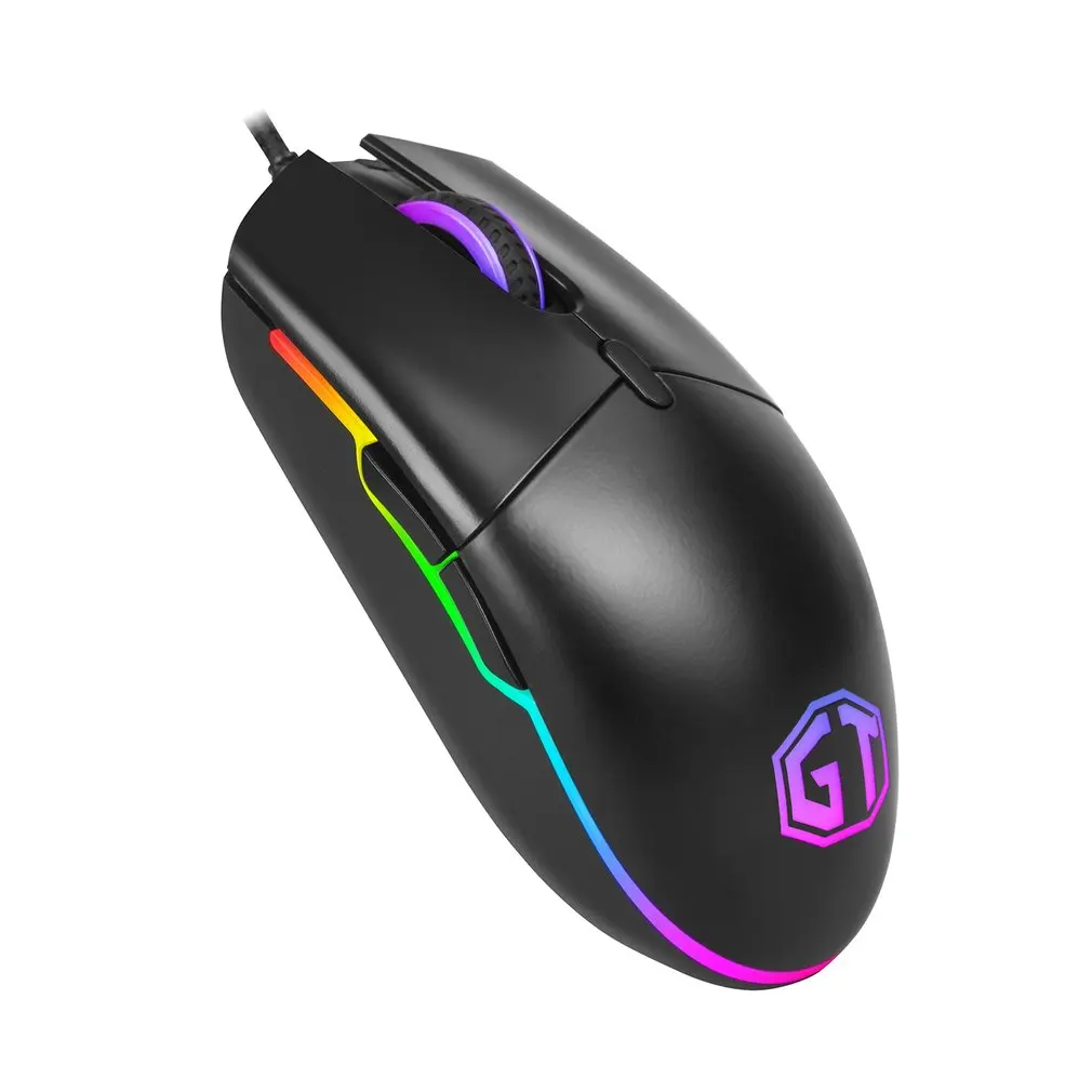 Delux M630 Проводная игровая мышь USB 5000 dpi 6600FPS красочный светильник, игровая мышь для настольного компьютера, ноутбука, компьютера