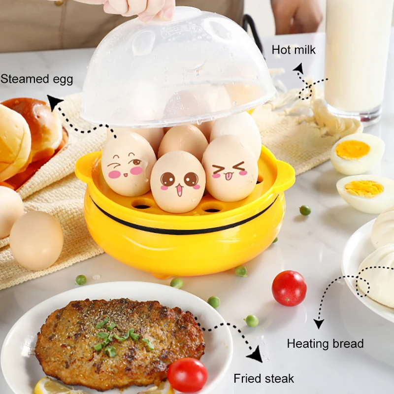 Egg Cooker For Breakfast Multifunction Mini Electric Egg Omelette Cooker 220v Non-stick Frying For Pan Steak Egg Sausage Machine 4