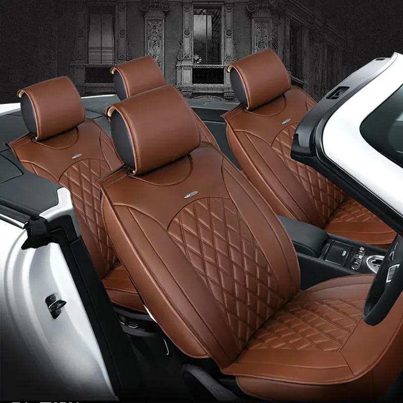 

LUNDA Luxury PU Leather Auto Car Seat Covers Universal Seat Covers set For BMW e30 e34 x3 x5 x6 toyota kia Volkswagen Mazda