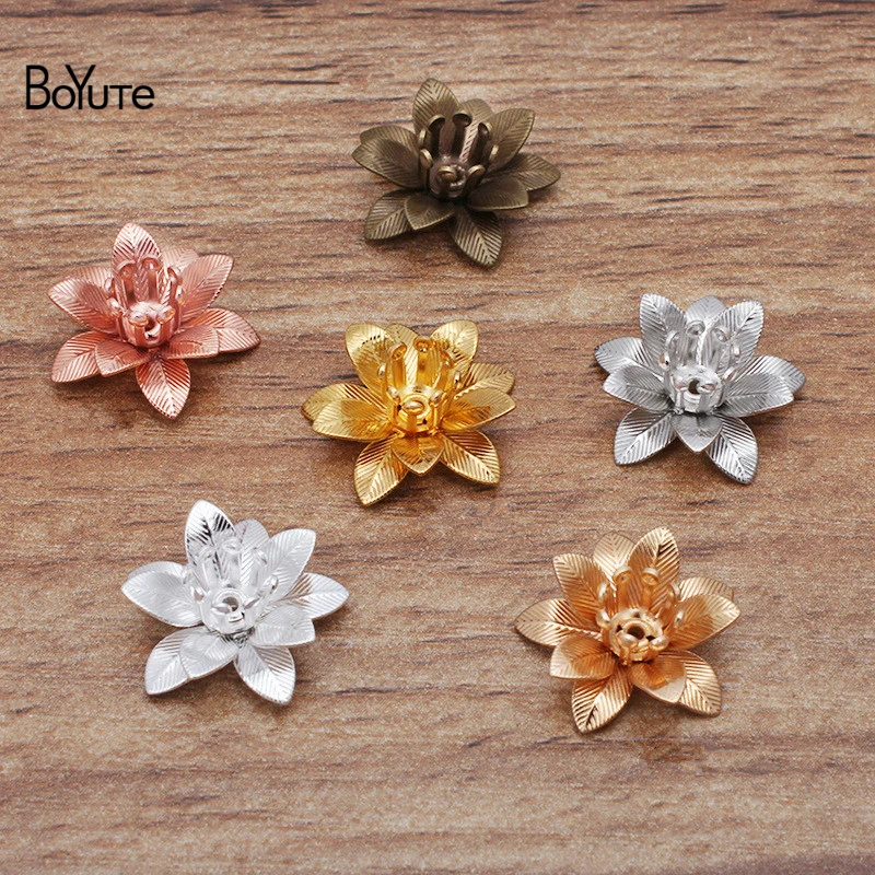 Metal Accessories Handmade Jewelry Metal Flower Jewelry Components