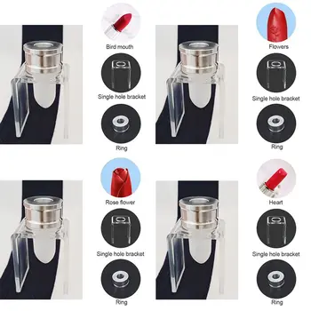 

3 piece set DIY 12.1mm simple lipstick filling tube silicone mold aluminum ring single hole bracket homemade lipstick tool simpl