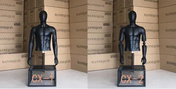 

New Style Upper Body Model High Quality Muscle Half Body Black Model Hot Sale