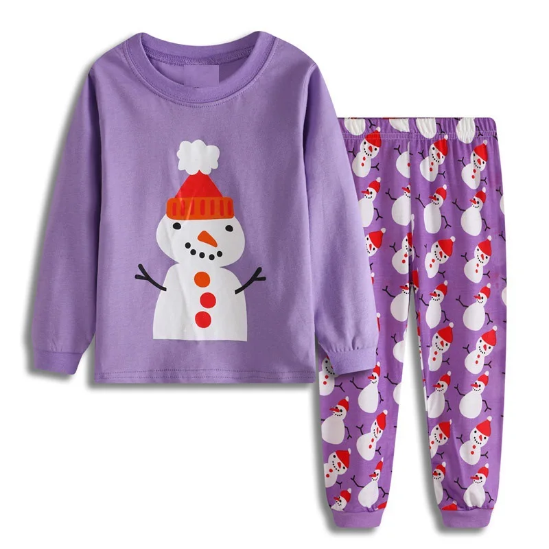 Latest Christmas Children's Pajamas Set Boys Girls Cotton New Years Sleepwear Long-sleeved Good Quality Kids - Цена: 391,68 - 499,90 руб.