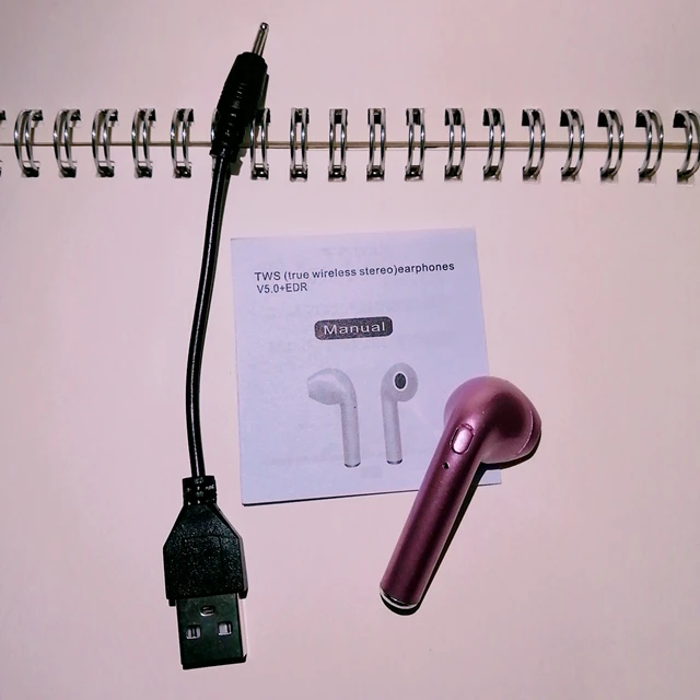 Pink Singly I7s Tws беспроводные наушники Bluetooth 5,0 наушники с микрофоном зарядная коробка Спортивная гарнитура стиль для Bluetooth смартфона - Цвет: Pink Singly