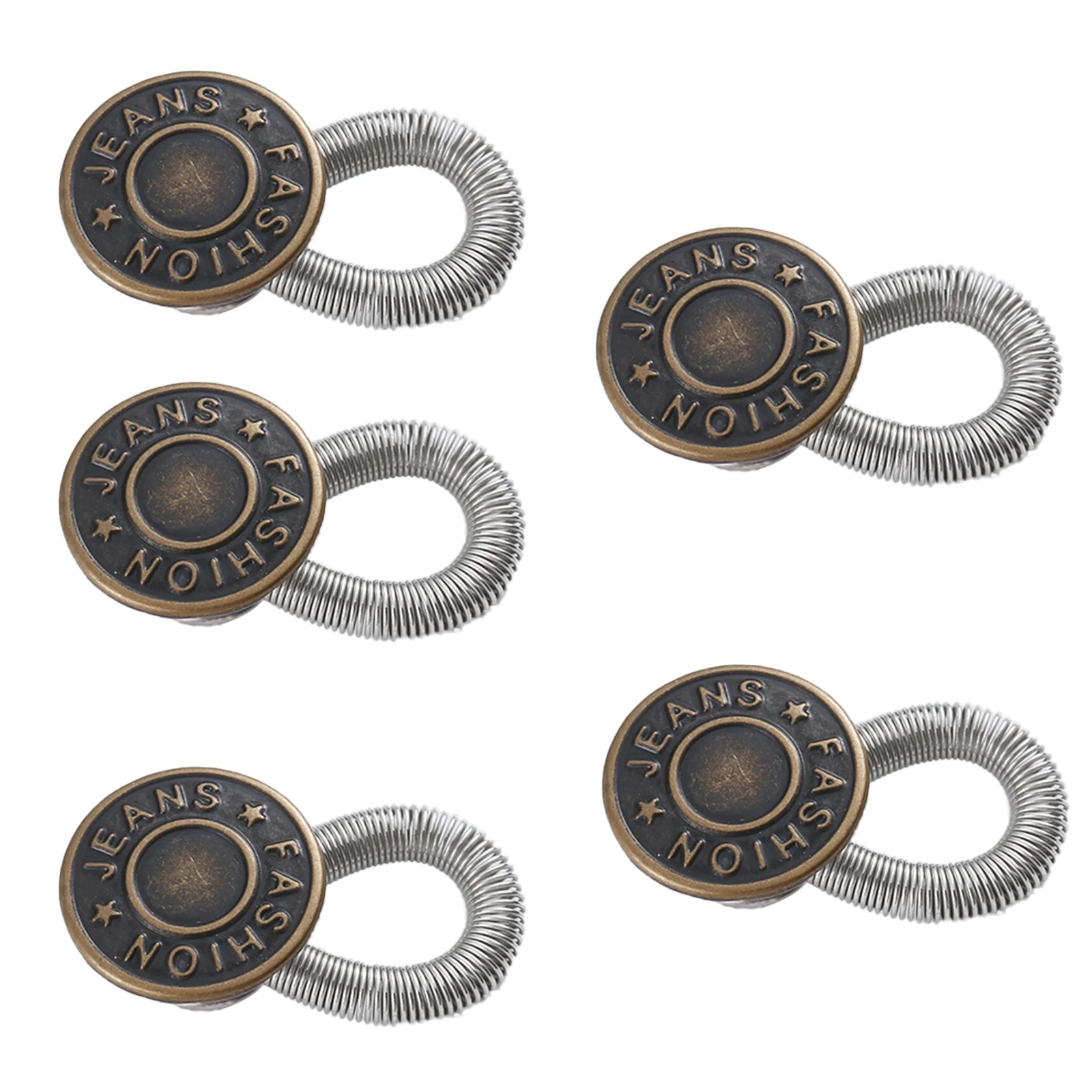 5Pcs Free Sewing Buttons Adjustable 