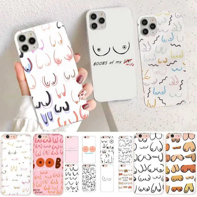 YNDFCNB Boobs чехол для телефона с художественной печатью iphone 13 11 12 pro XS MAX 8 7 6 6S Plus X 5S SE 2020