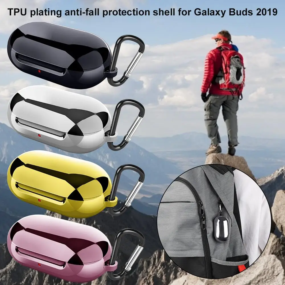 Чехол из тпу с силиконовым покрытием и защитой от падения для Samsung Galaxy Buds чехол